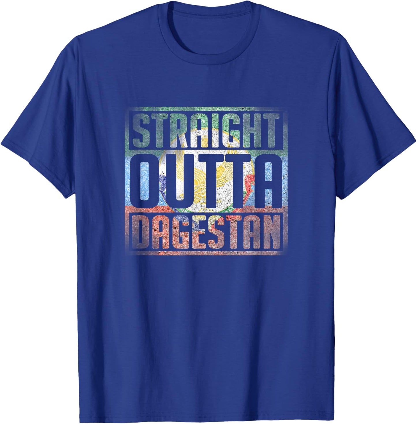 Straight Outta Dagestan, Dagestan Map, Dagestan Flag T-Shirt - T-Shirt | Royal
