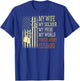 My Wife My Soldier Proud Army Husband Pride Military Spouse T-Shirt - T-Shirt | Royal