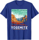 Retro Yosemite National Park Valley WPA Style Vintage T-Shirt - T-Shirt | Royal