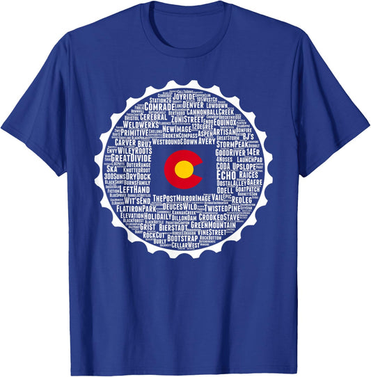Drink Local Colorado Breweries T-Shirt - T-Shirt | Royal
