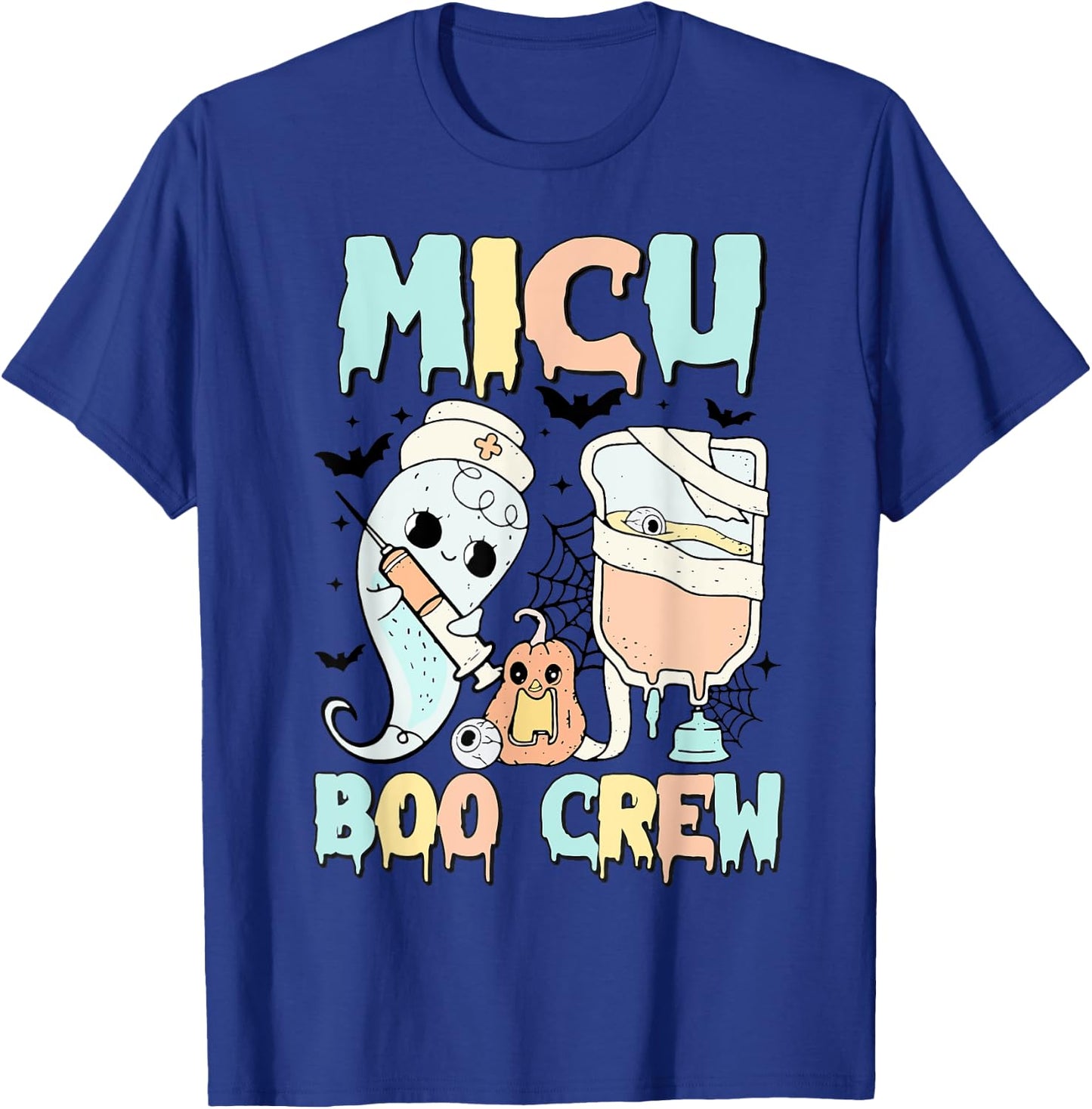 MICU Boo Crew MICU Nurses Halloween MICU squad Matching T-Shirt - T-Shirt | Royal
