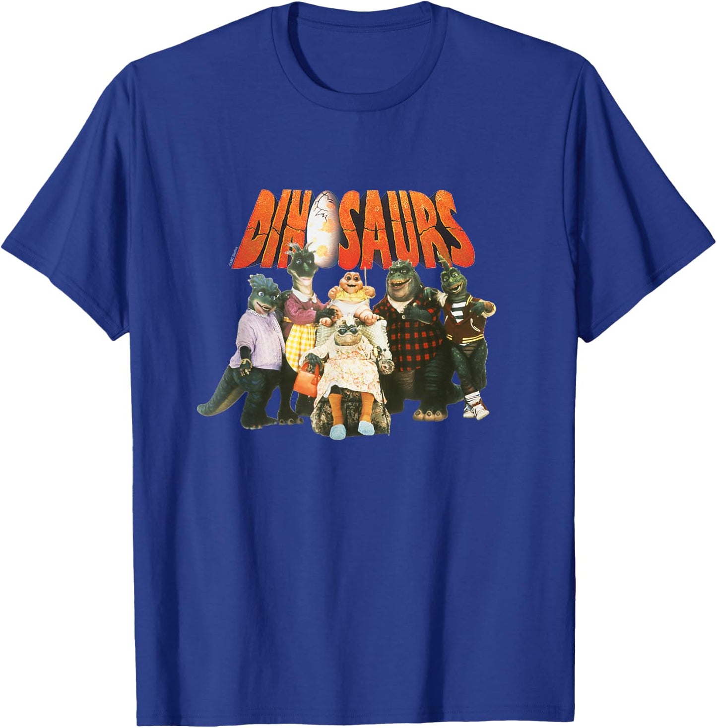 Dinosaurs Group with Logo T-Shirt - T-Shirt | Royal