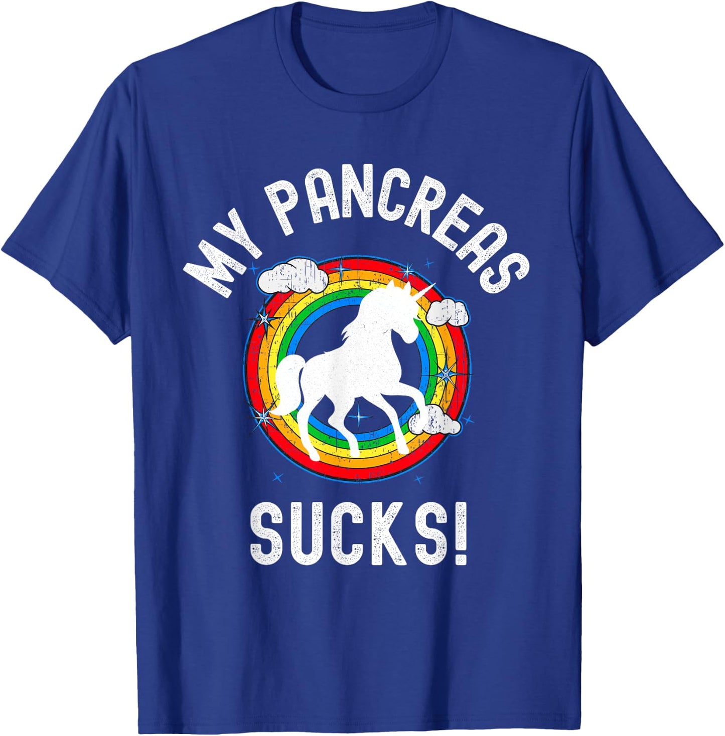 My Pancreas Sucks! Funny Type One Diabetes Diabetic Gift T-Shirt - T-Shirt | Royal