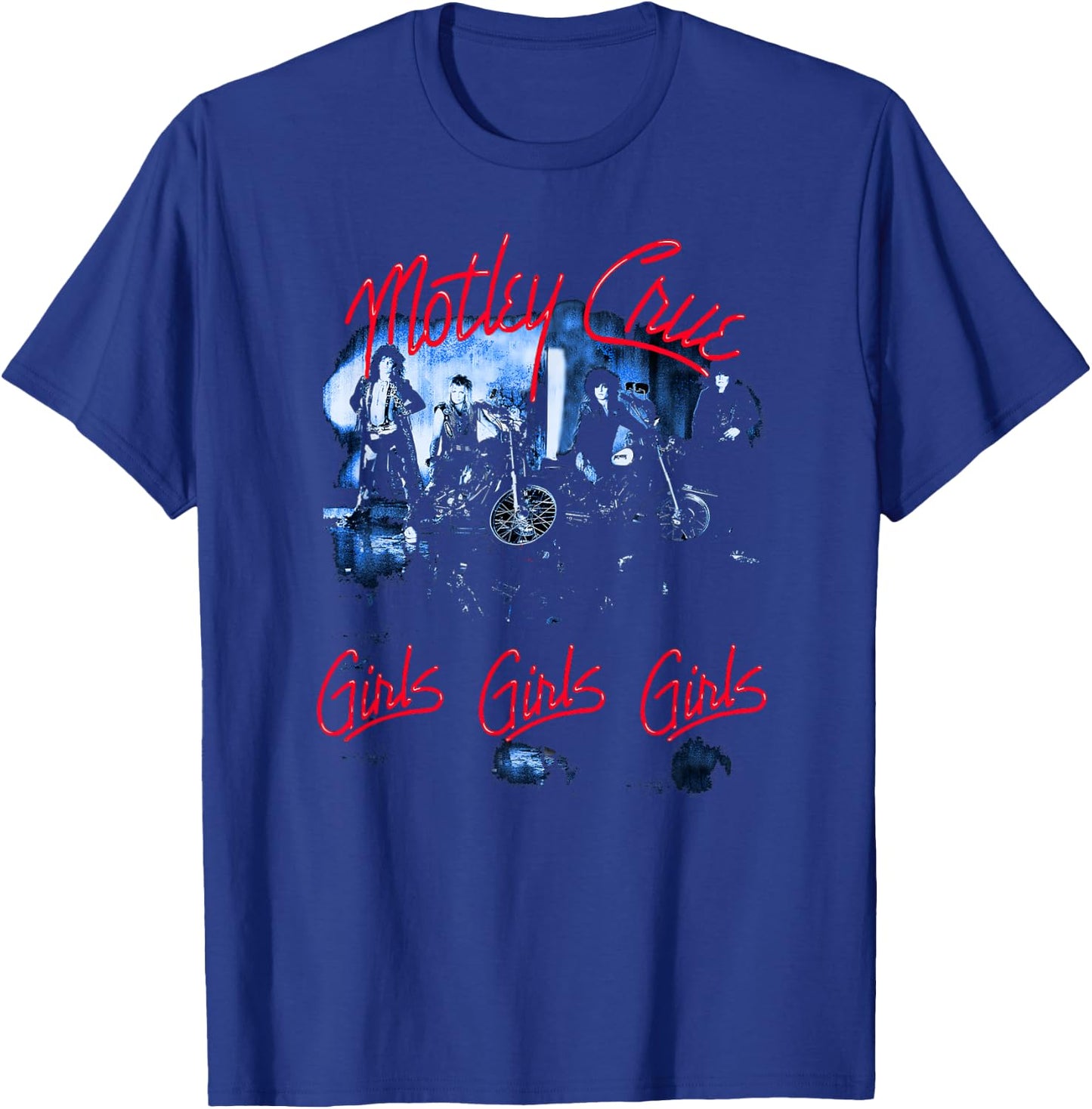 Mötley Crüe - Girls Girls Tracklist T-Shirt - T-Shirt | Royal