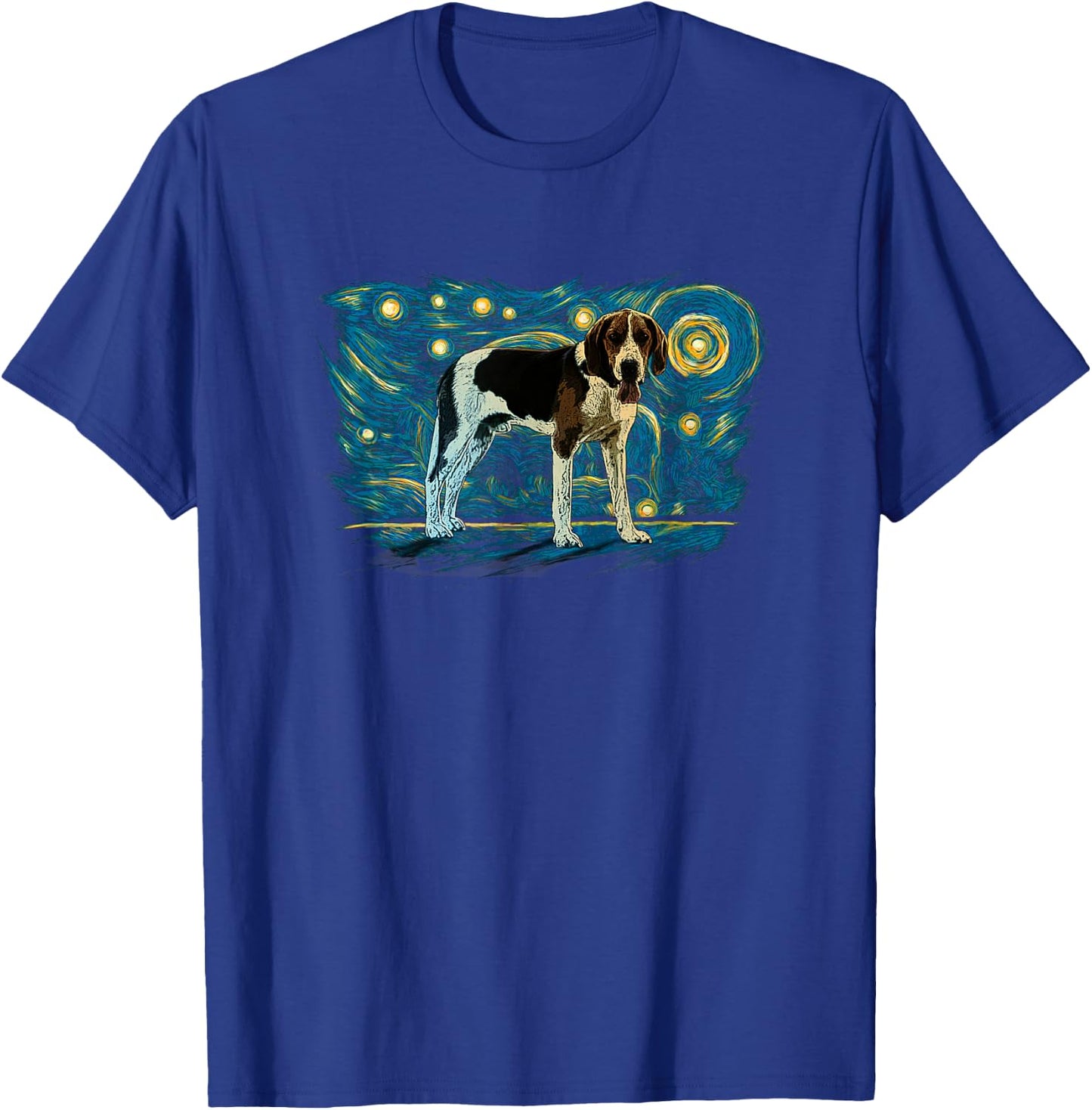 Retro Vintage Style American Foxhound T-Shirt - T-Shirt | Royal