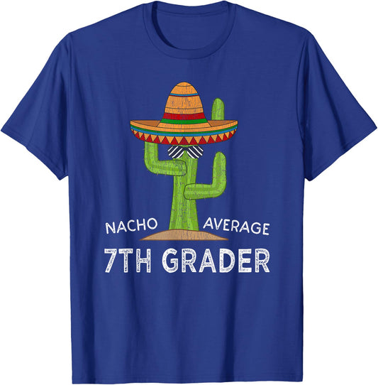 Fun Seventh Grader Back To School | Funny 7th Grade Student T-Shirt - T-Shirt | Royal