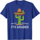 Fun Seventh Grader Back To School | Funny 7th Grade Student T-Shirt - T-Shirt | Royal