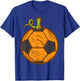 Halloween Soccer Ball Pumpkin Football Costume Boys Kids Men T-Shirt - T-Shirt | Royal