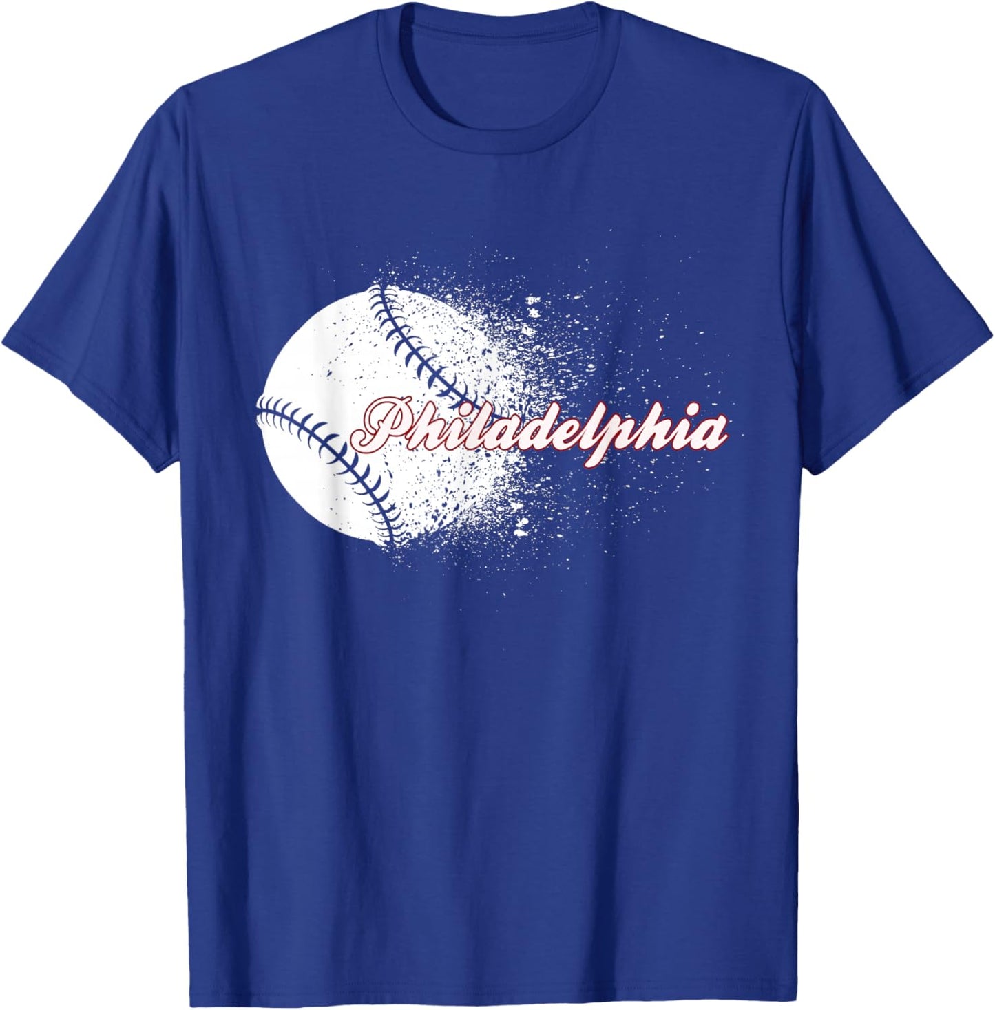 Philadelphia Baseball Skyline Philly Men Women T-Shirt - T-Shirt | Royal