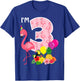 Flamingo Birthday I'm 3 Tropical Flamingo Theme 3rd Birthday T-Shirt - T-Shirt | Royal