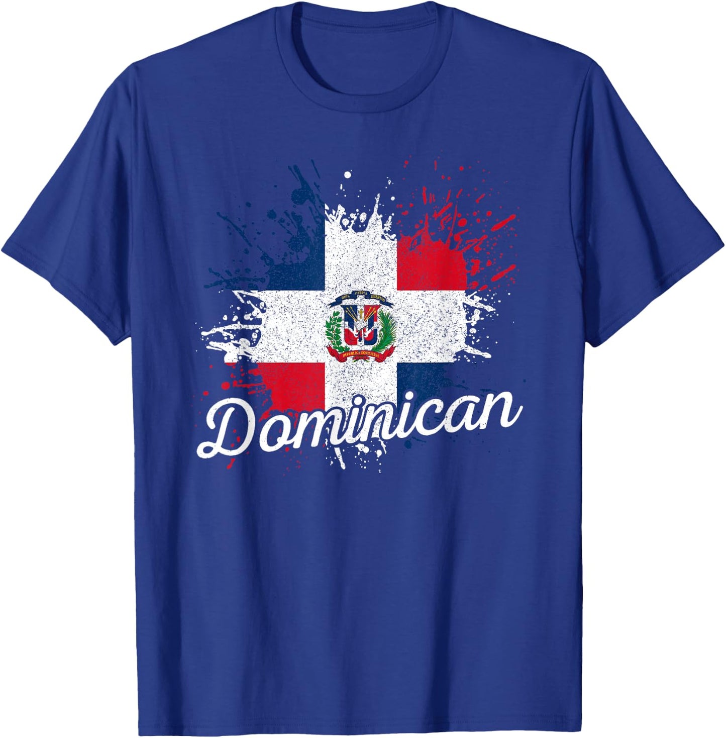 Dominican Republic Patriotic Dominican Flag T-Shirt - T-Shirt | Royal
