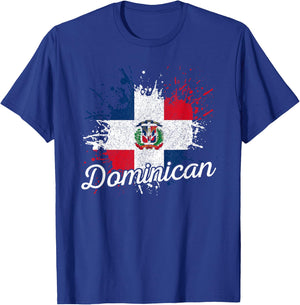 Dominican Republic Patriotic Dominican Flag T-Shirt - T-Shirt | Royal