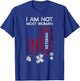 Im Not Most Women Veteran Shirt Distress American Flag Army T-Shirt - T-Shirt | Royal