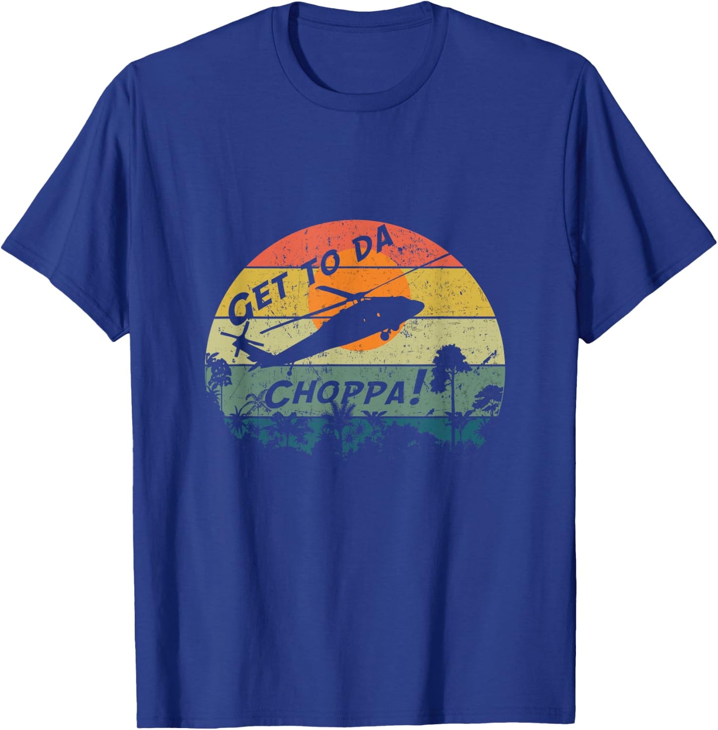 Retro Sci-Fi Get To The Chopper T-Shirt - T-Shirt | Royal