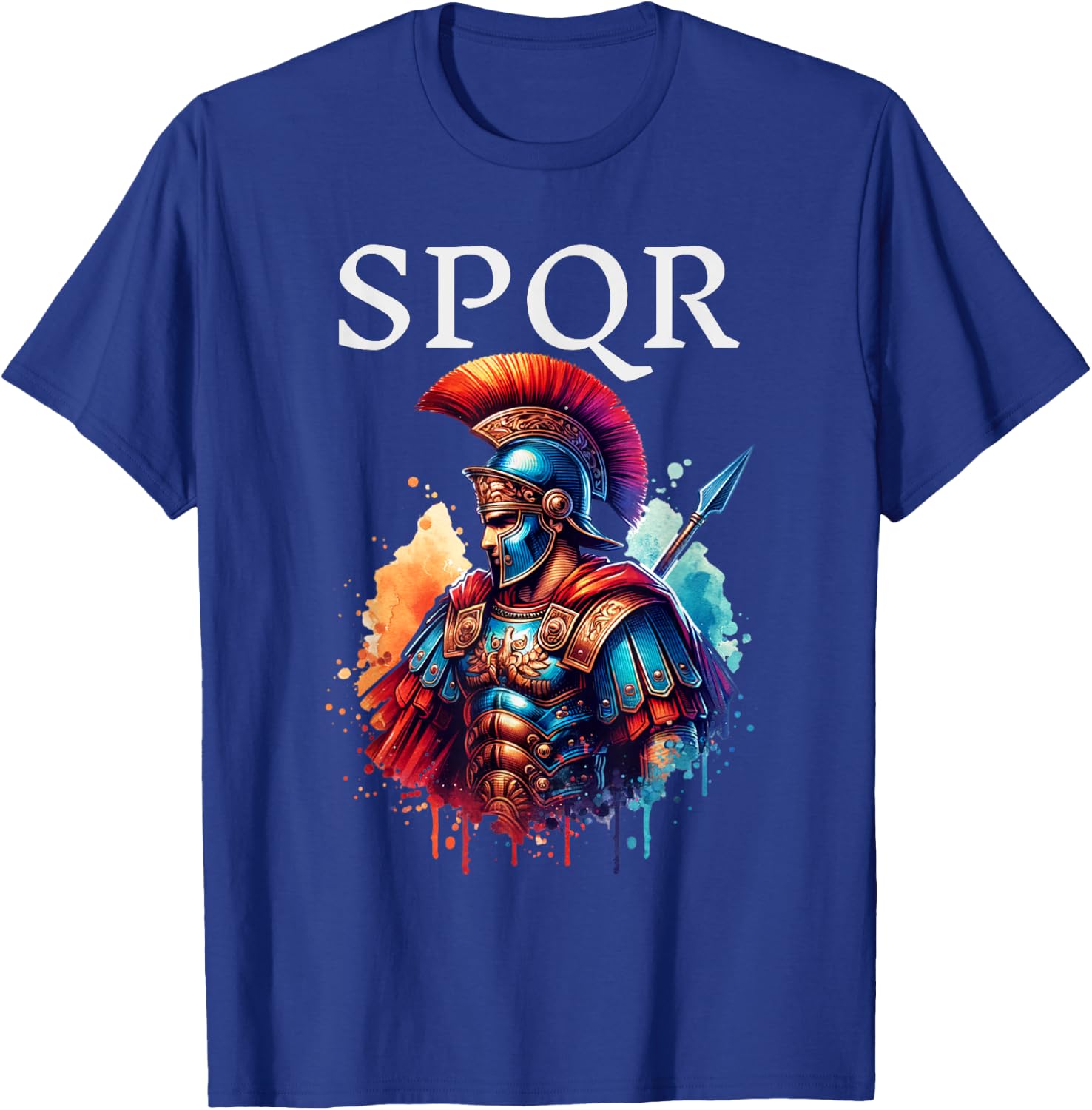 SPQR Roman Empire Gladiator Legion Centurion Soldier Warrior T-Shirt - T-Shirt | Royal