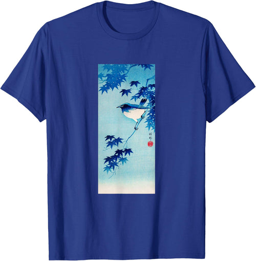 Aesthetic Vintage Japanese Shirt Bird Print Art Gifts Shirt