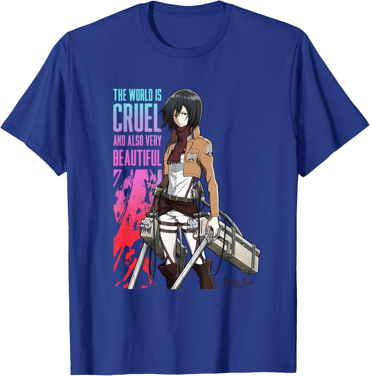 Attack on Titan The World is Cruel AOT Anime T-Shirt - T-Shirt | Royal
