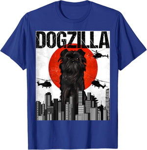 Funny Vintage Japanese Dogzilla Affenpinscher T-Shirt - T-Shirt | Royal