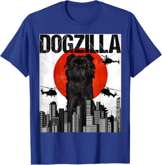 Funny Vintage Japanese Dogzilla Affenpinscher T-Shirt - T-Shirt | Royal