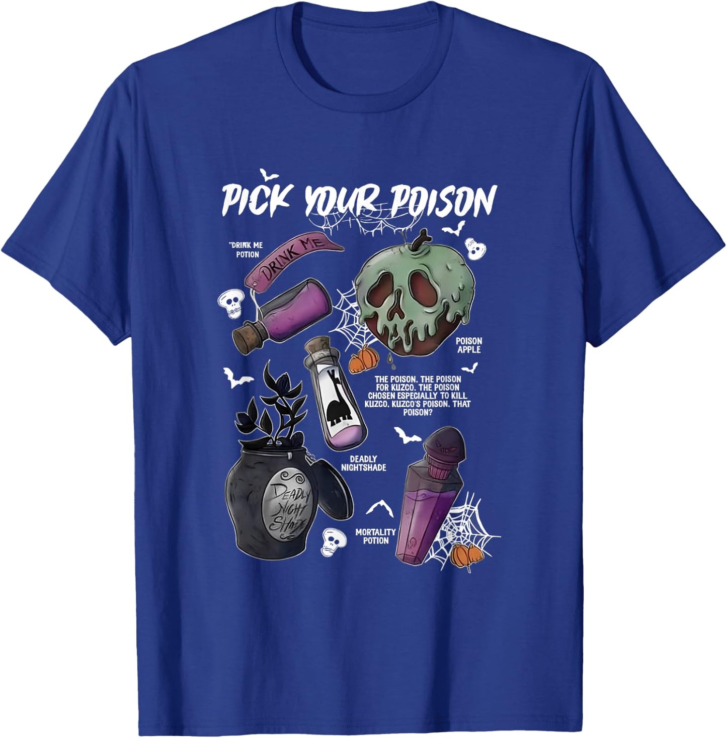 Pick Your Poison's Funny Drink Me Potion's Happy Halloween T-Shirt - T-Shirt | Royal