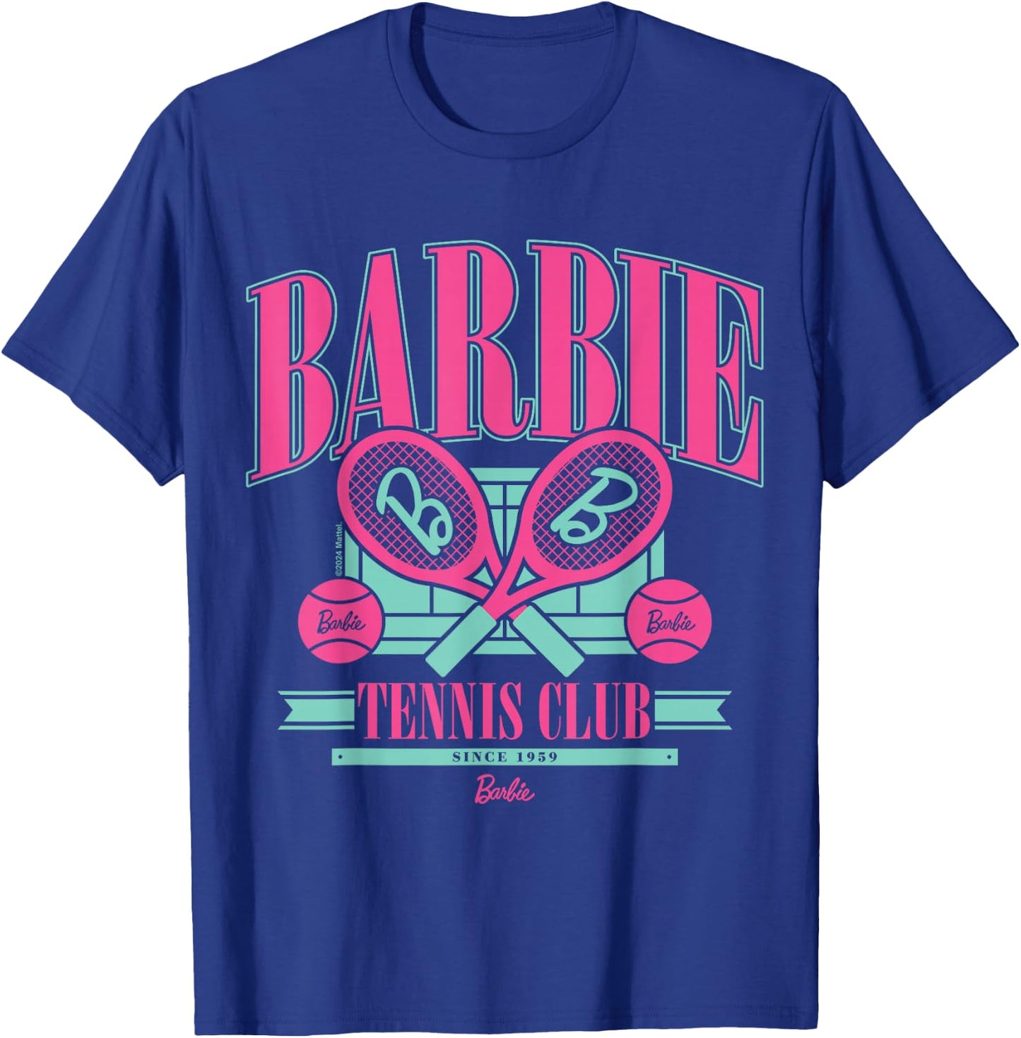 Barbie Varsity Tennis Club Since 1959 T-Shirt - T-Shirt | Royal