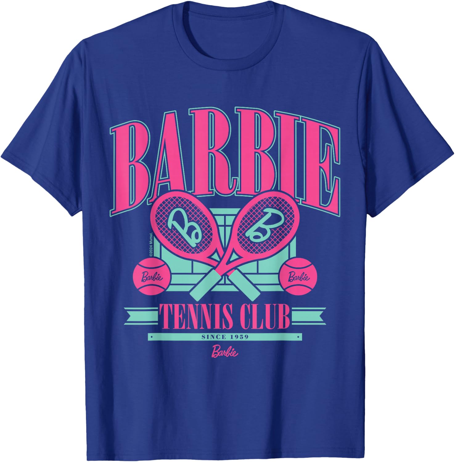 Barbie Varsity Tennis Club Since 1959 T-Shirt - T-Shirt | Royal