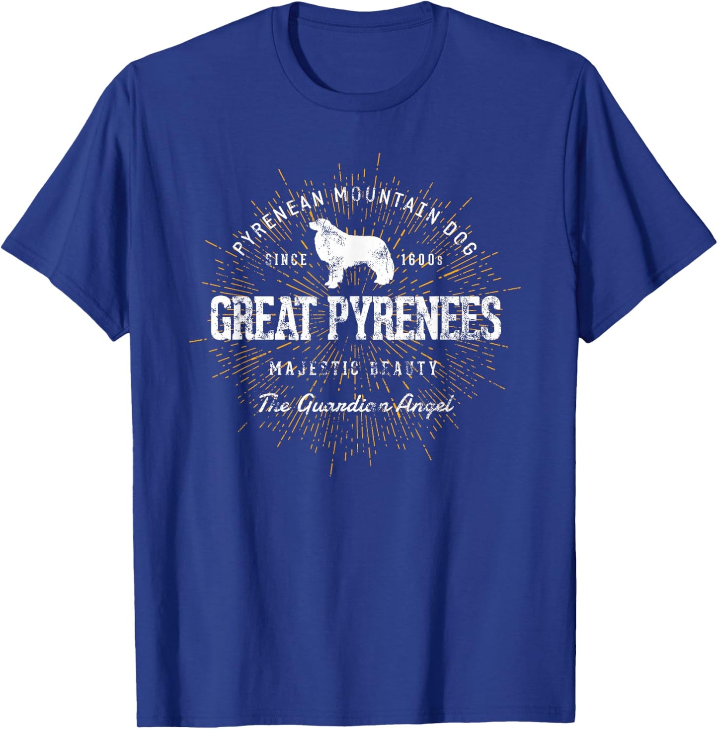 Vintage Great Pyrenees Retro T-Shirt - T-Shirt | Royal