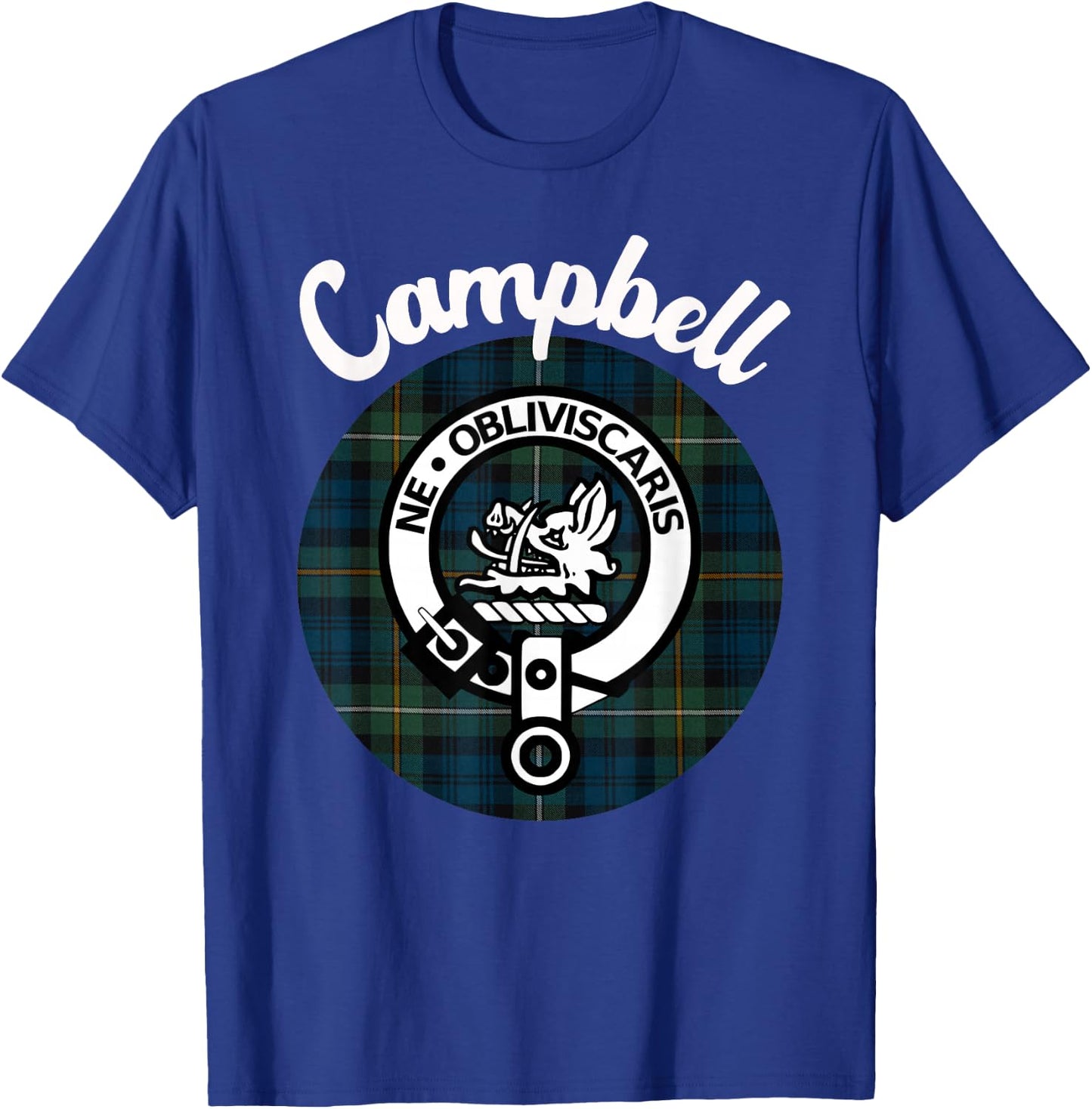 Campbell Clan Scottish Name Coat Of Arms Tartan T-Shirt - T-Shirt | Royal
