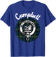 Campbell Clan Scottish Name Coat Of Arms Tartan T-Shirt - T-Shirt | Royal