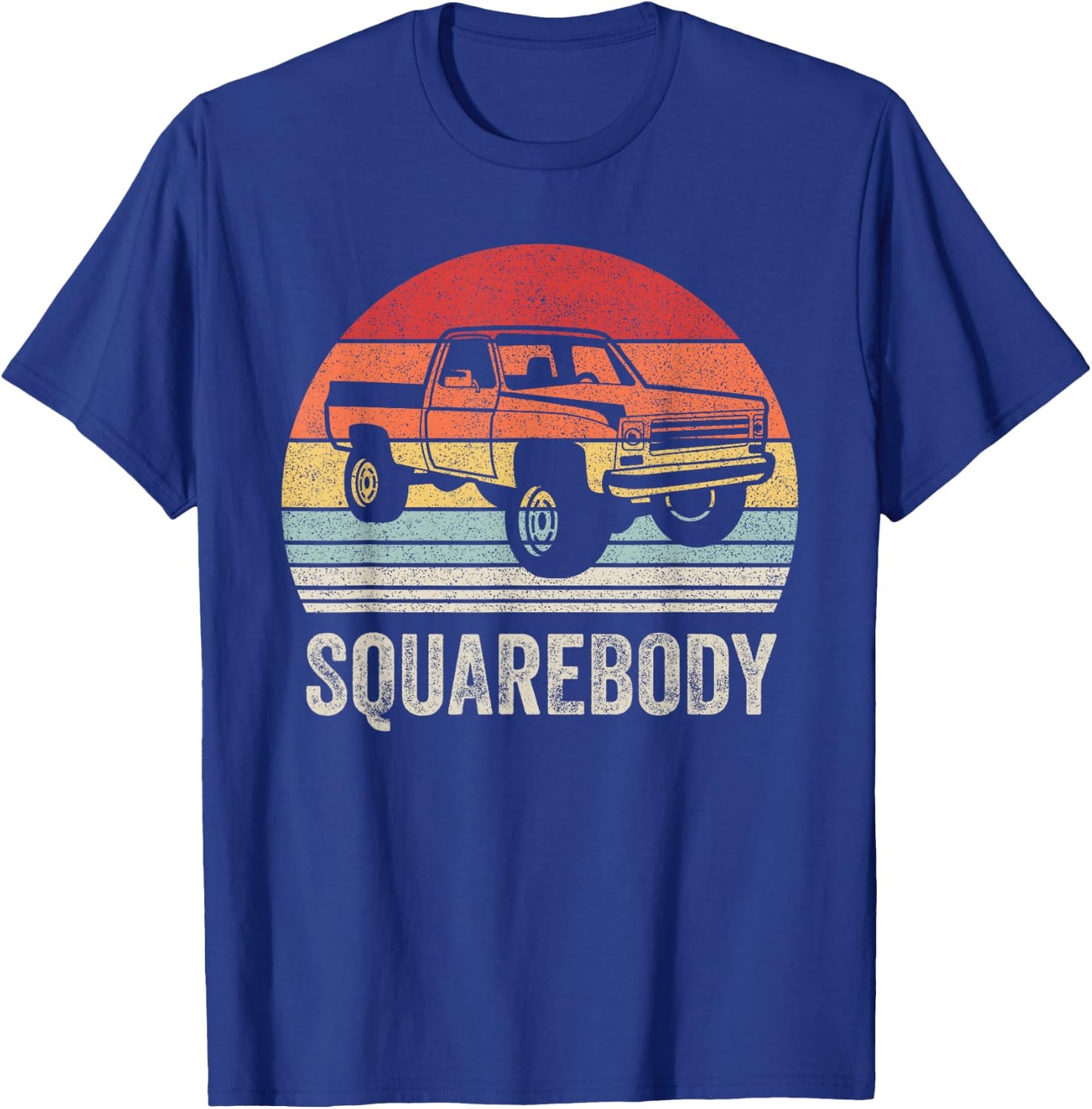 Vintage Retro Classic Square Body Squarebody Truck T-Shirt - T-Shirt | Royal