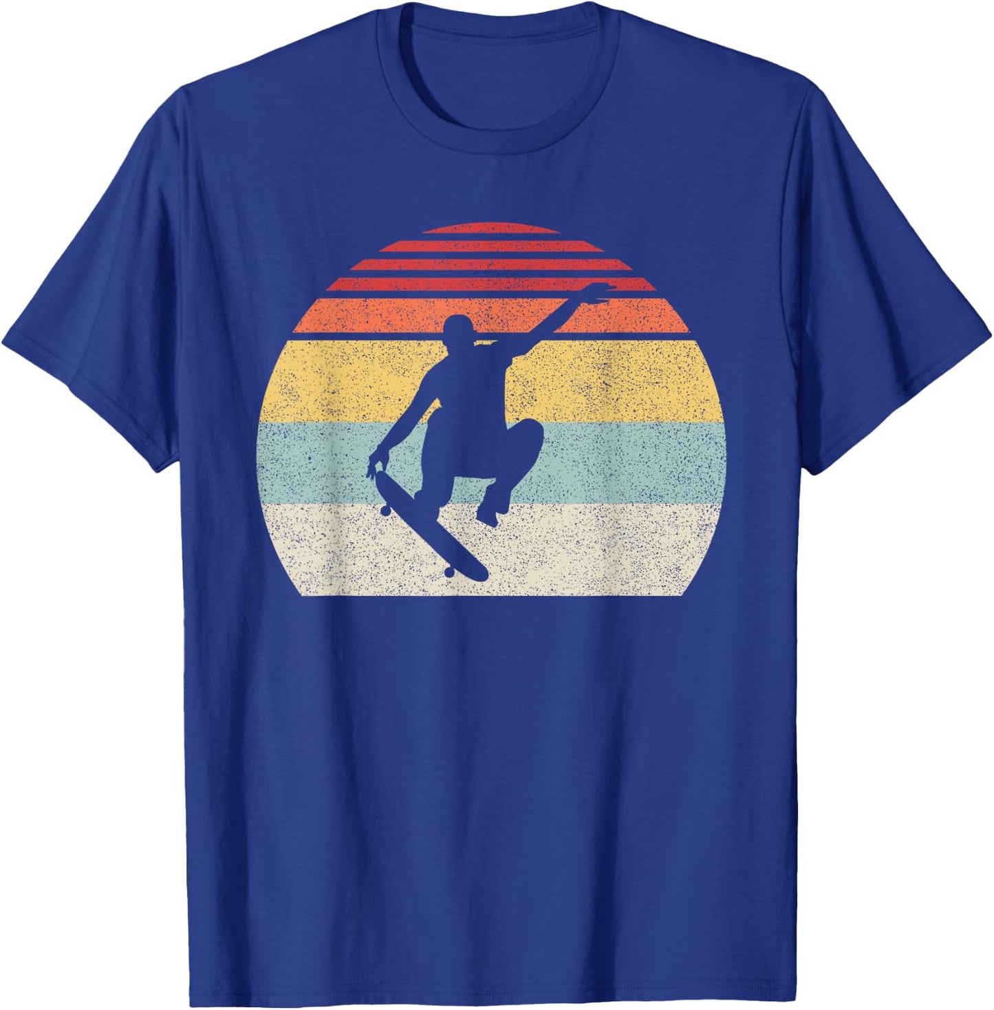 Retro Skateboarding Shirt Skateboarder Skater Gifts Vintage T-Shirt - T-Shirt | Royal