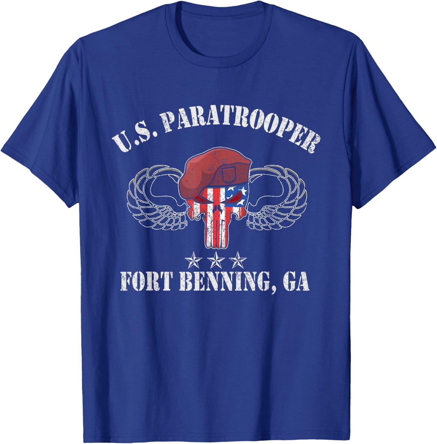 U.S Paratrooper Fort Benning GA , Veterans Day Gift T-Shirt - T-Shirt | Royal