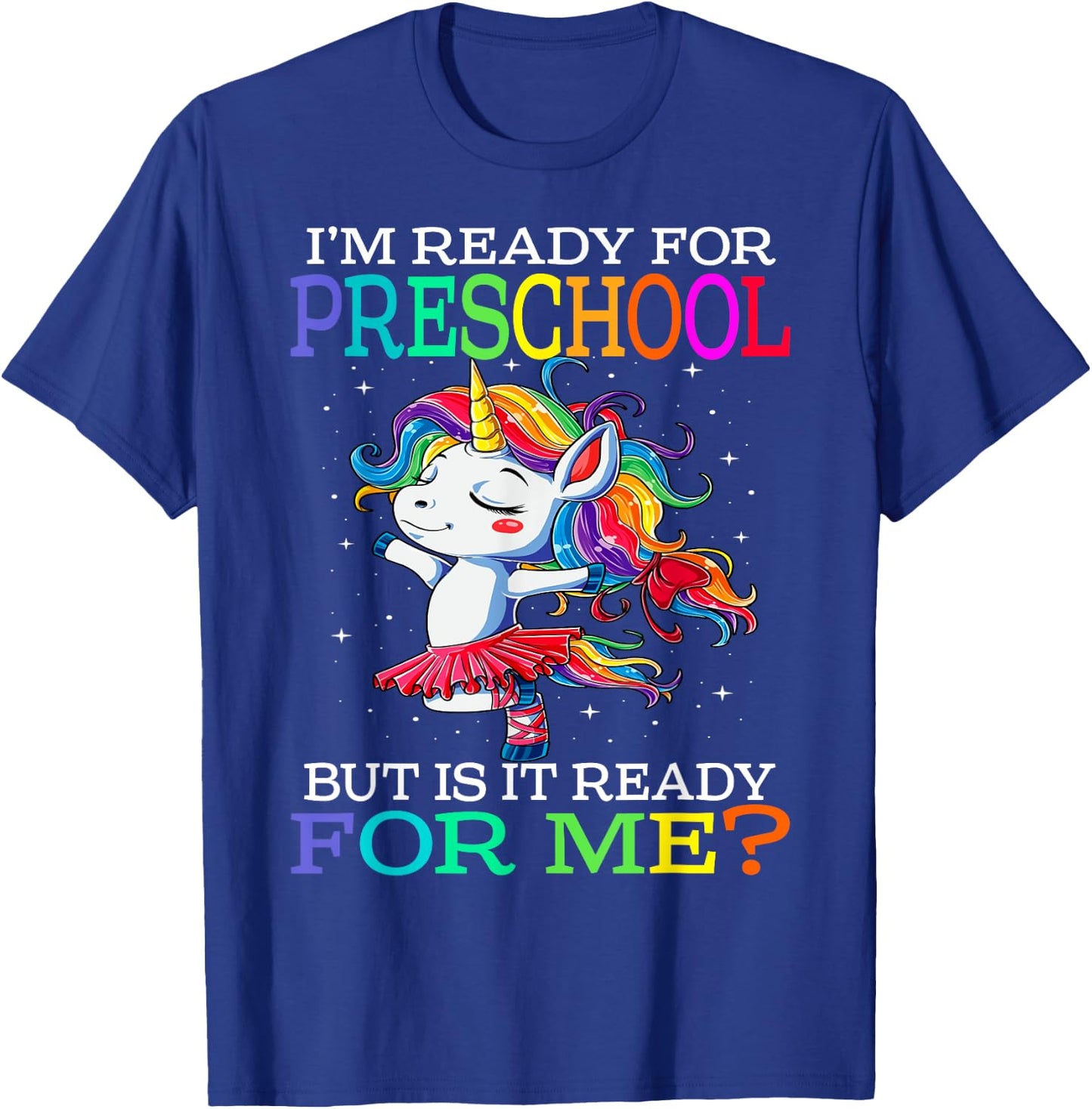 I'm Ready For Preschool Unicorn T-Shirt - T-Shirt | Royal