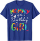 Mommy Of The Birthday Girls Mother Tie Dye Matching Family T-Shirt - T-Shirt | Royal