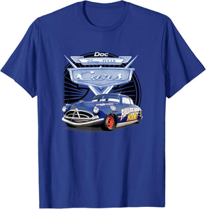 Disney Pixar Cars Fabulous Hudson Hornet Portrait T-Shirt - T-Shirt | Royal