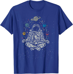 Yoga Astronauts T-Shirt - T-Shirt | Royal