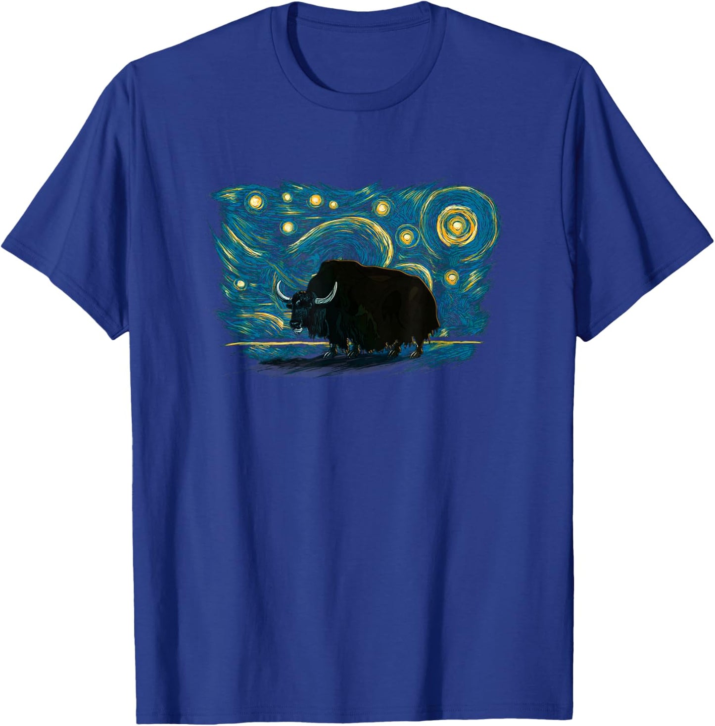 Retro Vintage Style Yak T-Shirt - T-Shirt | Royal