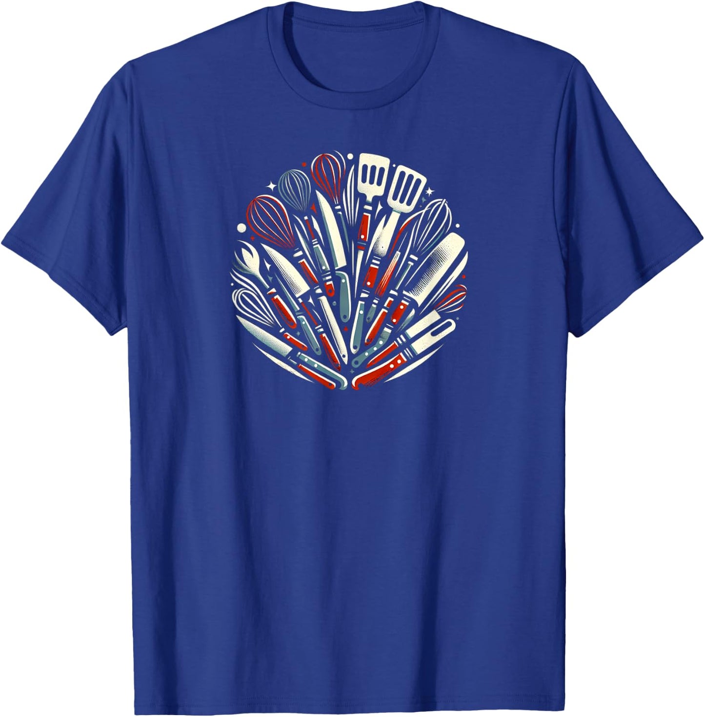 Gourmet Delight Chef's Tools T-Shirt - T-Shirt | Royal