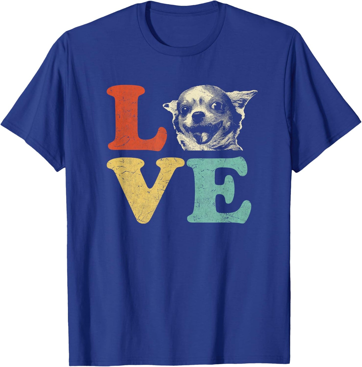 I Love My Chihuahua Dog Lovers Men Women Girls Kids T-Shirt - T-Shirt | Royal
