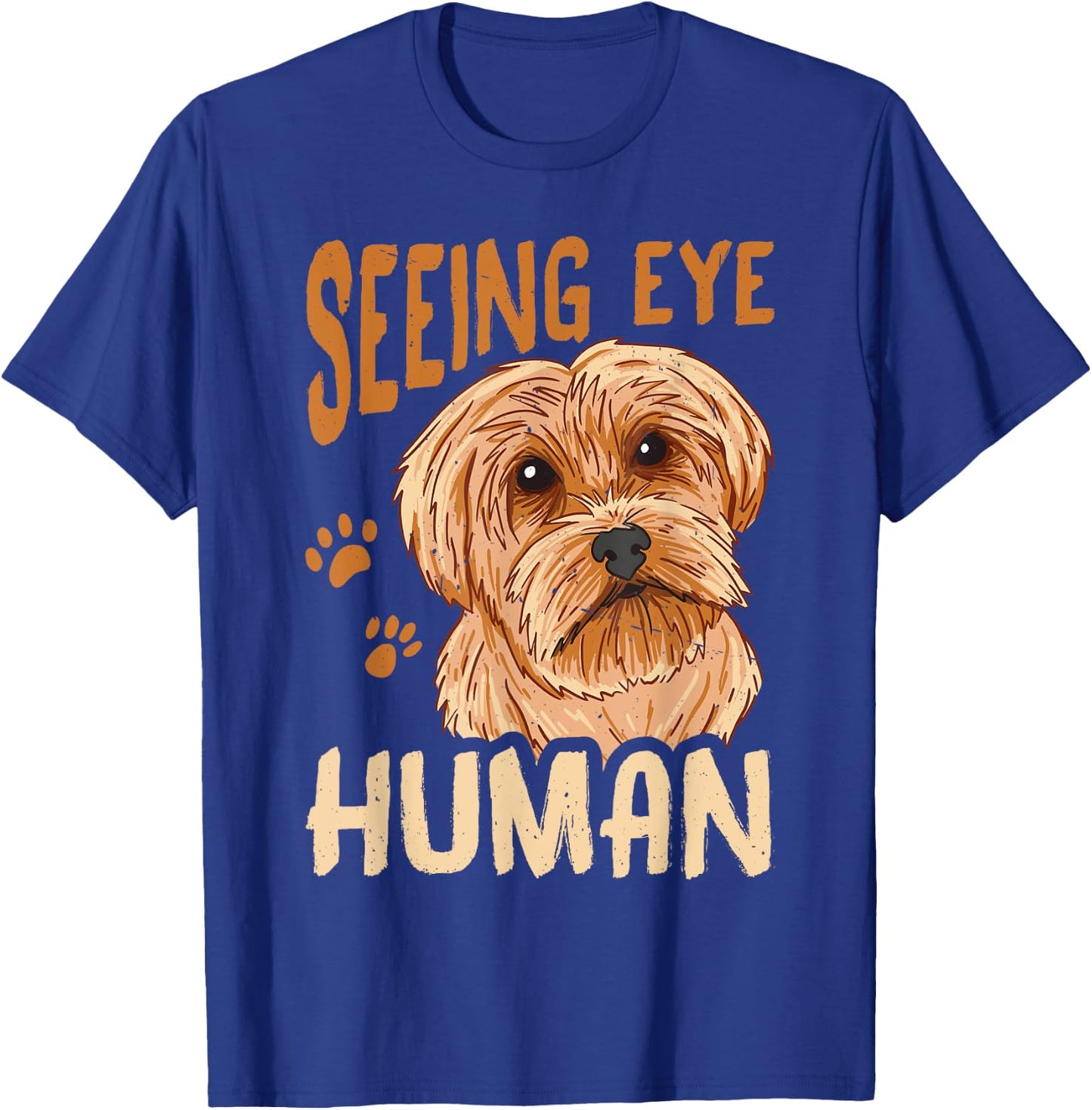Seeing Eye Human _ T-Shirt - T-Shirt | Royal