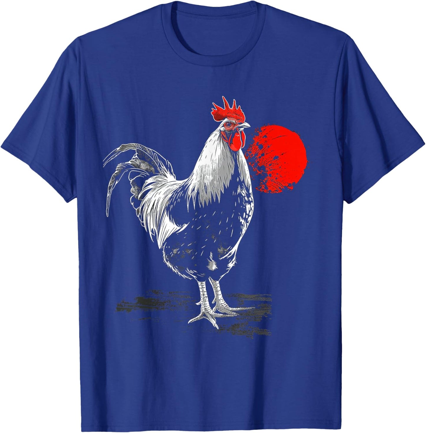 Chicken Drawing Animal Art Graphic Chicken T-Shirt - T-Shirt | Royal