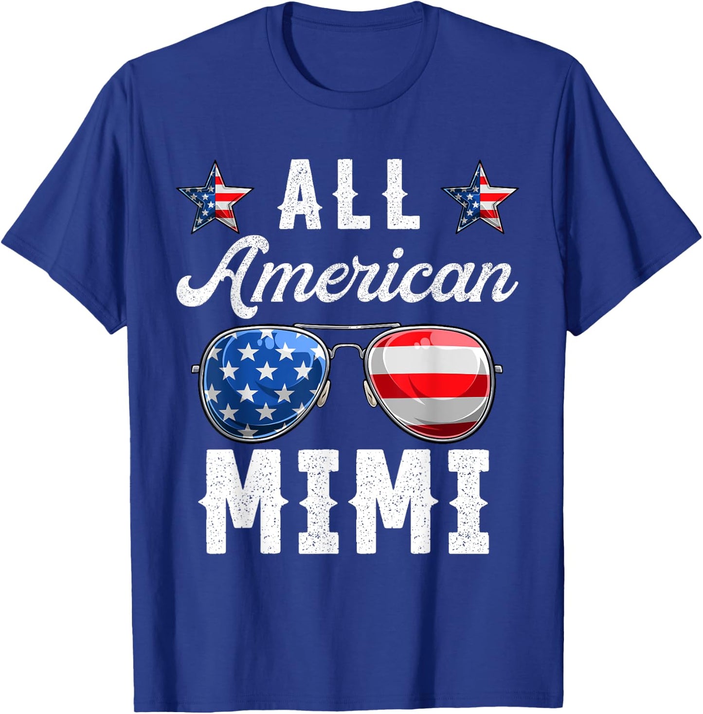 Family Shirts All American Mimi, 4th Of July Patriotic Women T-Shirt - T-Shirt | Royal