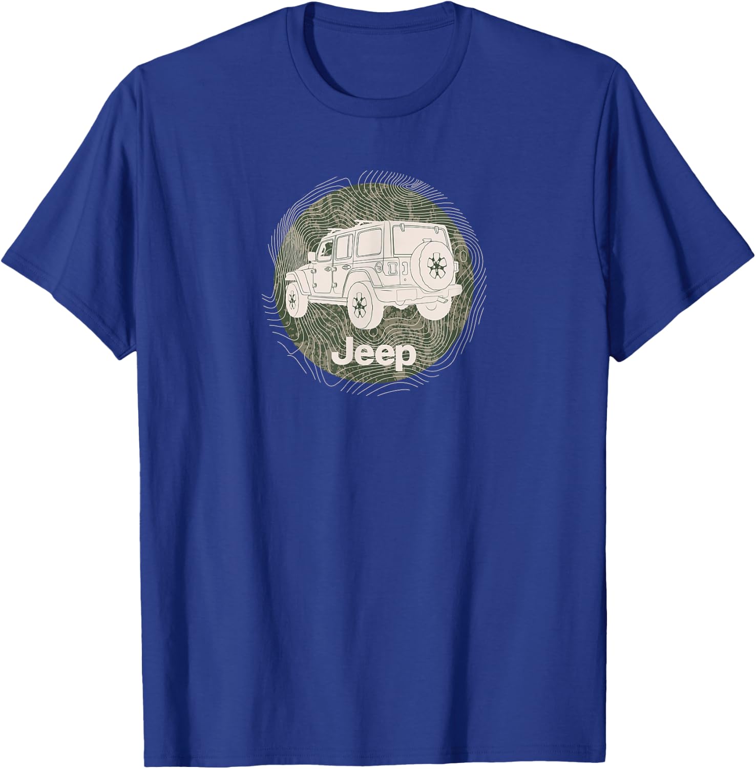 Jeep Wrangler Terrain T-Shirt - T-Shirt | Royal