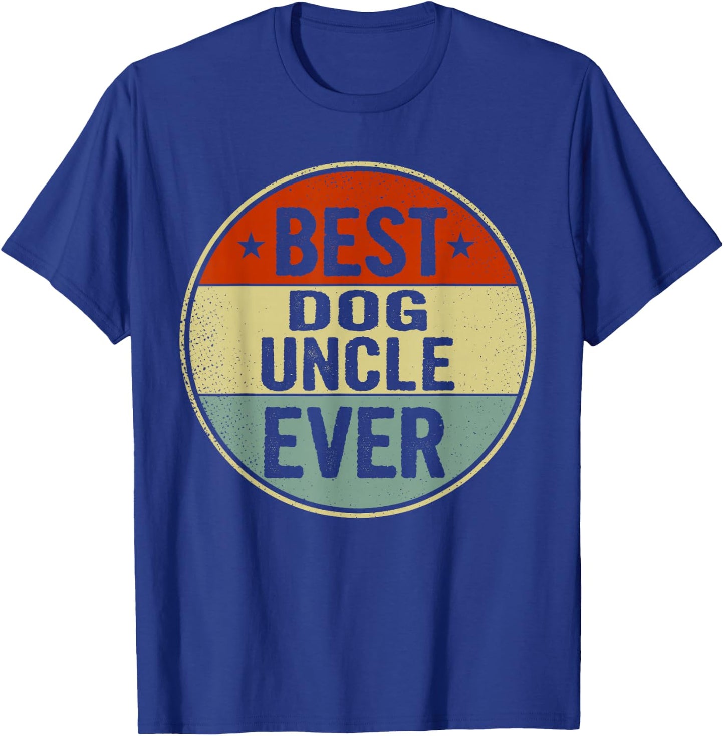 Best Dog Uncle Ever Retro Style Cool Bday Gift Dog Uncle T-Shirt - T-Shirt | Royal