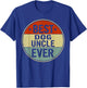 Best Dog Uncle Ever Retro Style Cool Bday Gift Dog Uncle T-Shirt - T-Shirt | Royal