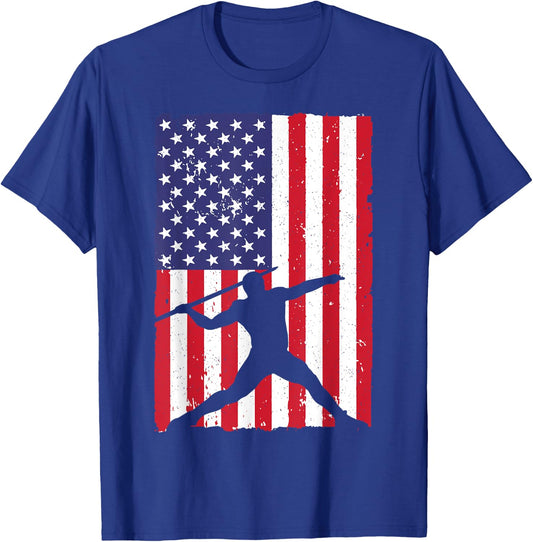 Javelin Throwing Art Women Track And Field Javelin T-Shirt - T-Shirt | Royal