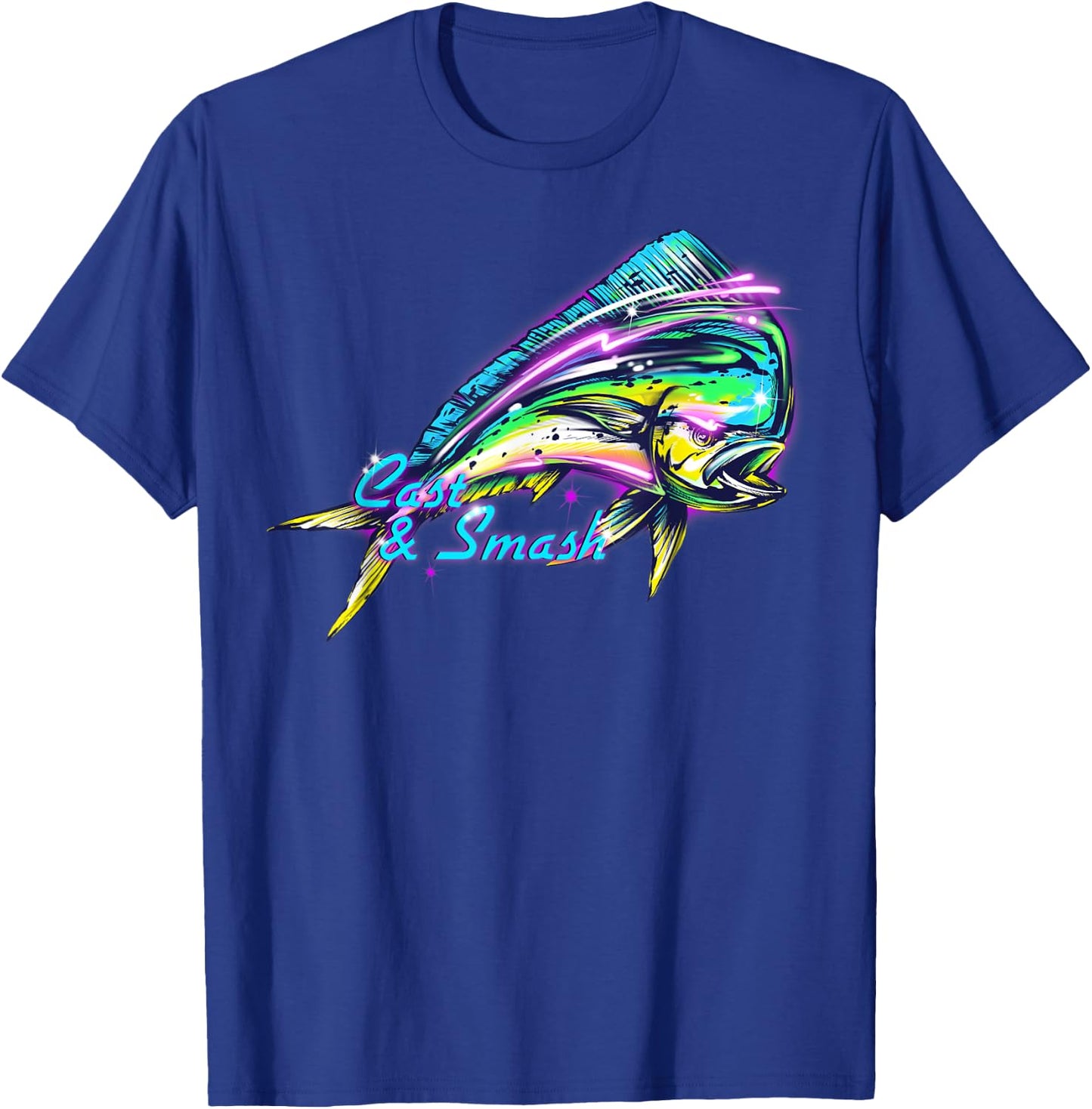 MAHI MAHI Dolphin Fish 80's Style T Shirt T-Shirt - T-Shirt | Royal