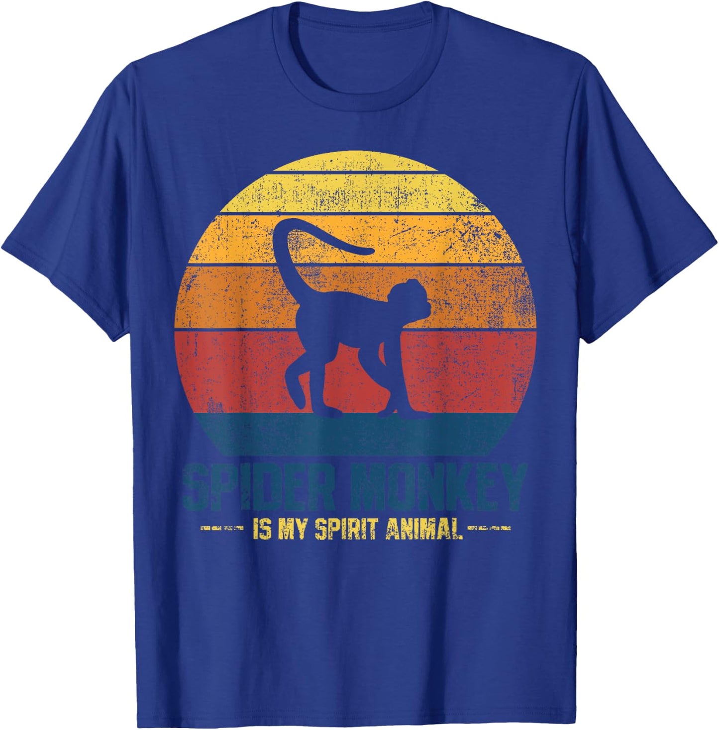 Spider Monkey Vintage T-Shirt - T-Shirt | Royal