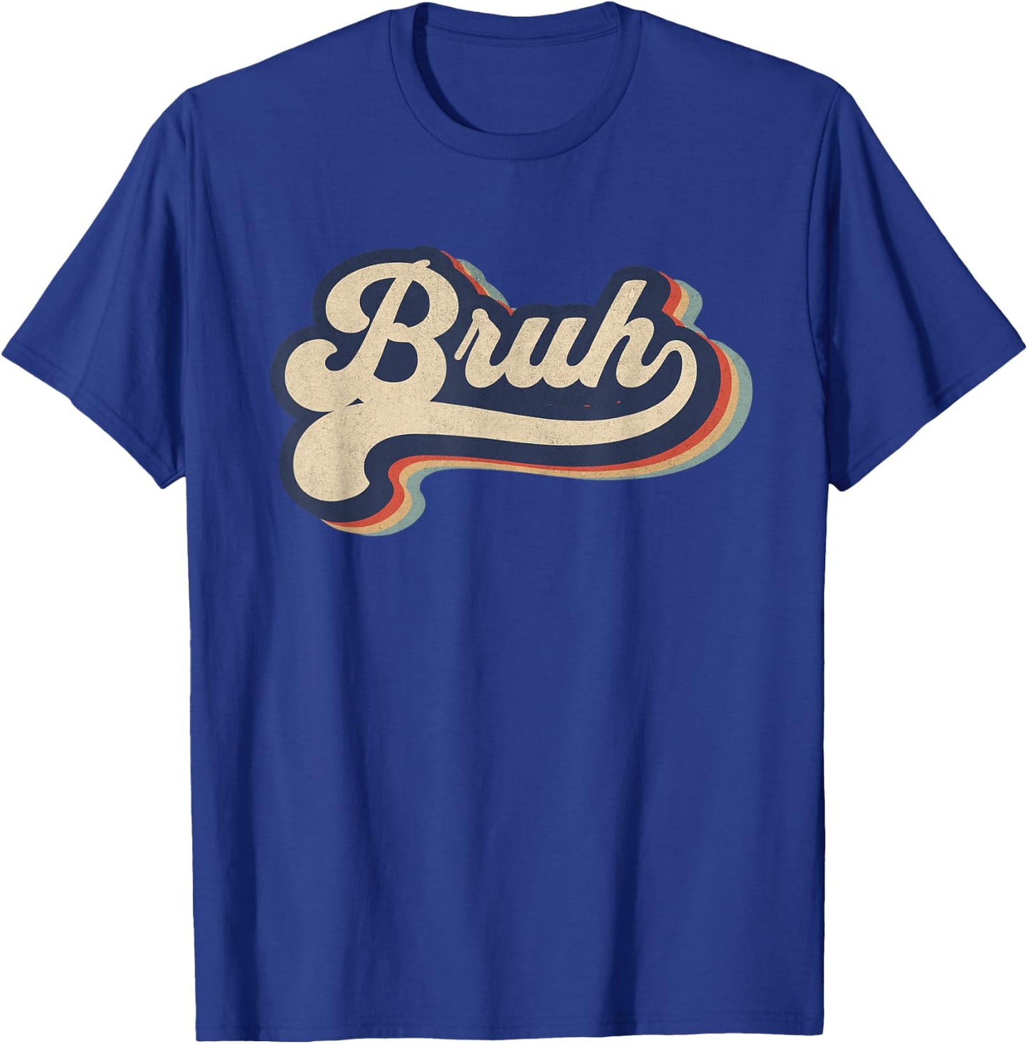 Bruh Funny Saying Slang Meme Retro Design T-Shirt - T-Shirt | Royal