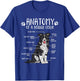 Funny Anatomy Border Collie Dog Lover Small T-Shirt - T-Shirt | Royal
